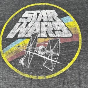 Star Wars Men's Medium Short‎ Sleeve Dark Gray Shirt 583